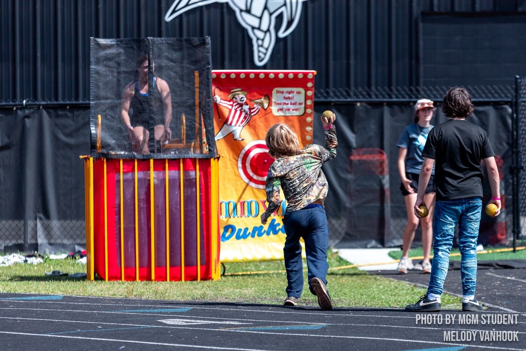 Students enjoying Spring Fling.