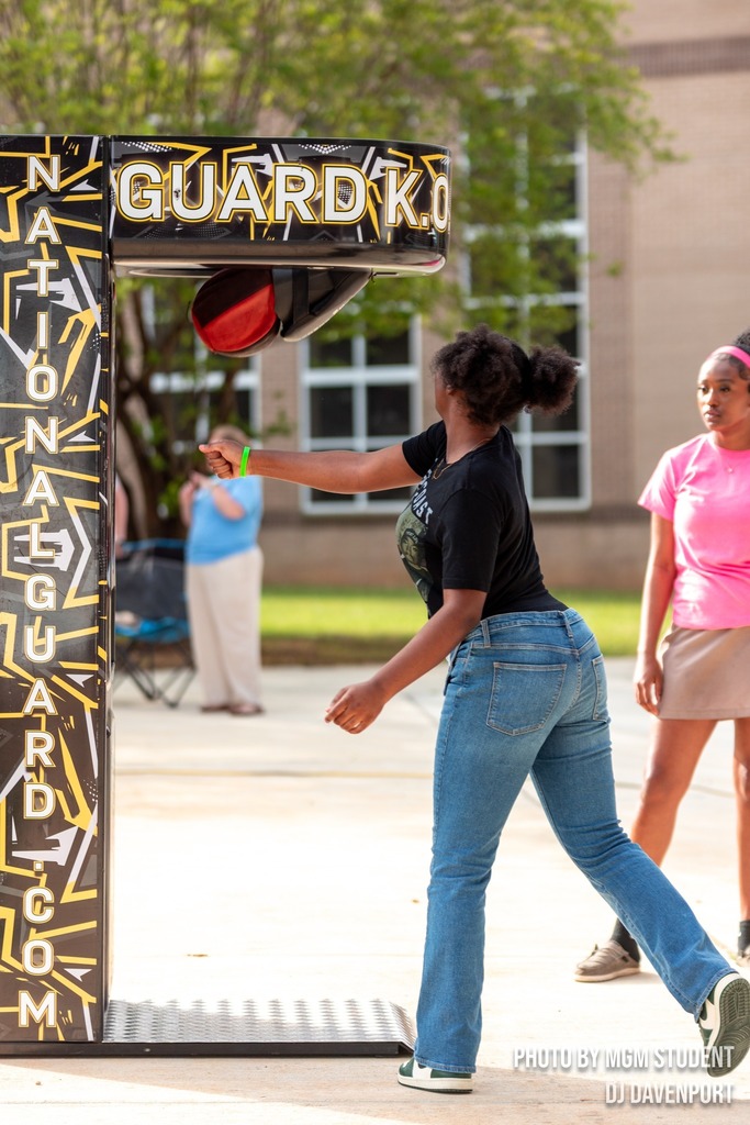 Students enjoying Spring Fling.
