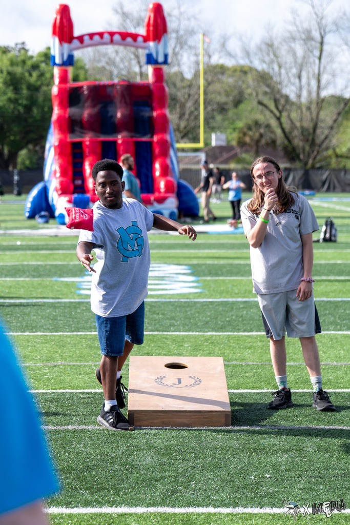 Students enjoying Spring Fling.