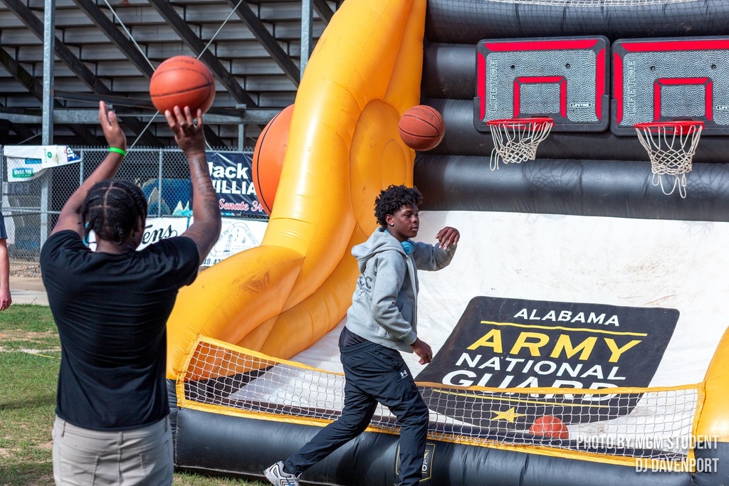 Students enjoying Spring Fling.