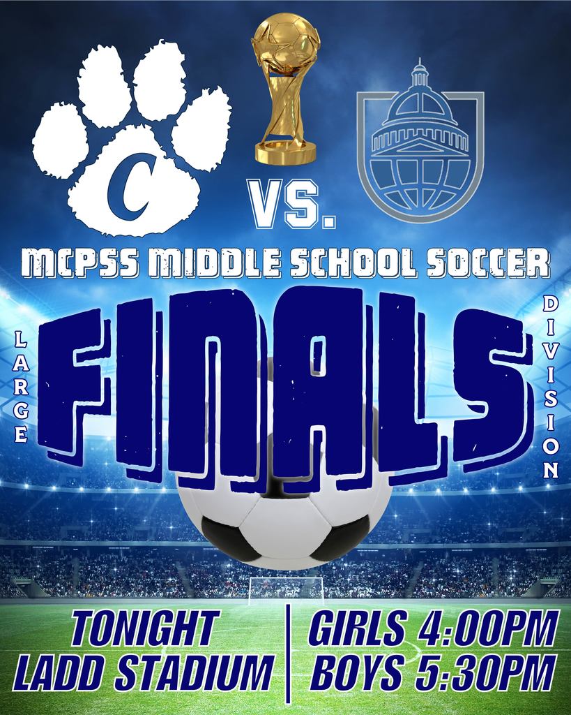 Graphic for soccer championship game TONIGHT