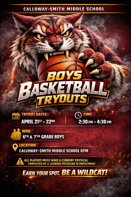 Boys Basketball Tryouts 2026-2027