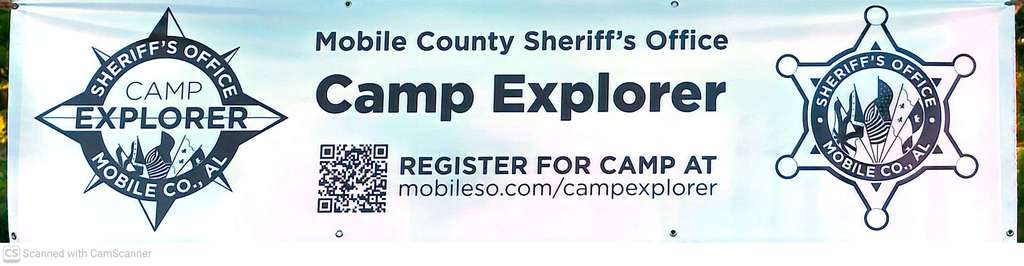 Mobile County Sheriff's Camp Explorer Program. Register for camp at mobileso.com/campexplorer