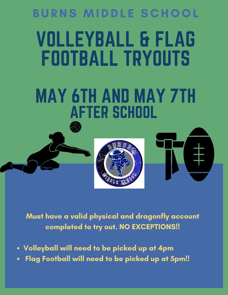 Volleyball & Flag Football Tryouts 26-27