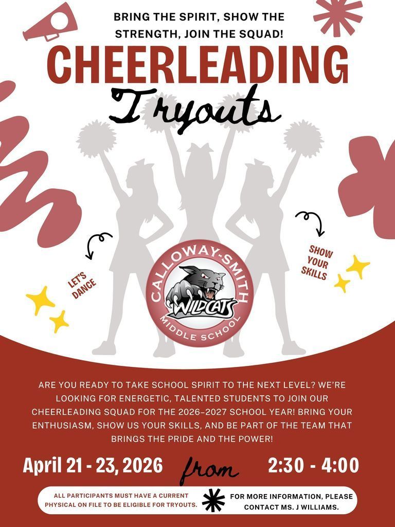 Cheerleading Tryouts 2026-2027