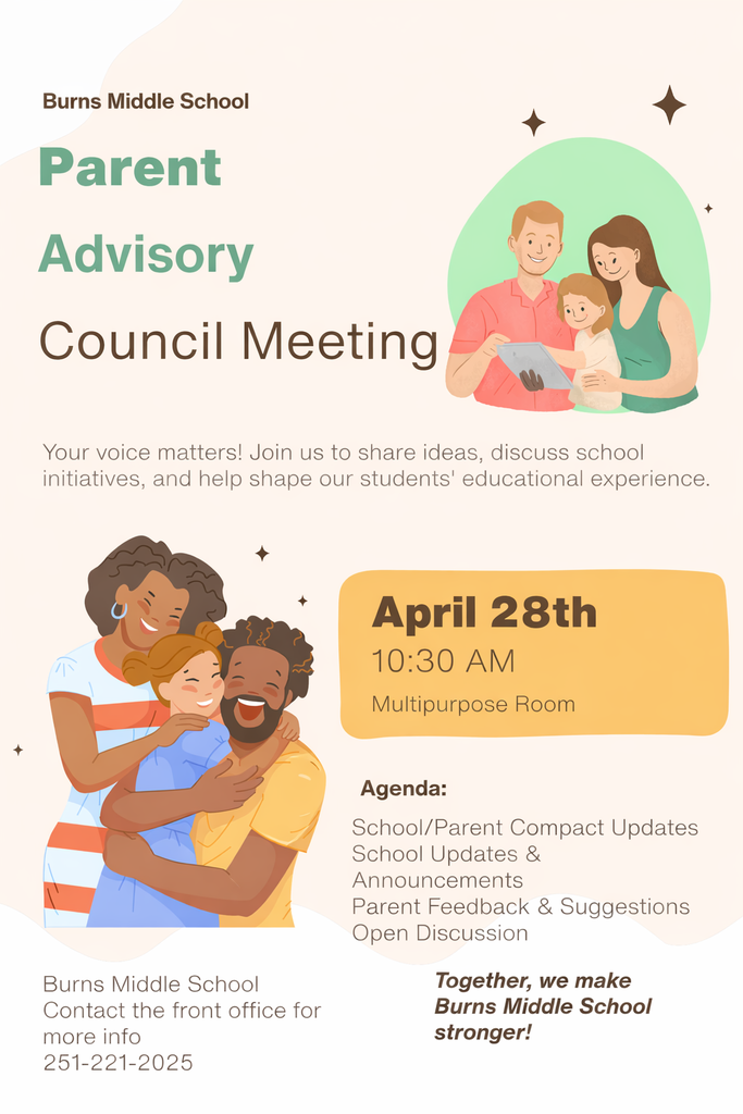 Parent Advisory Council Meeting- Please join us!
