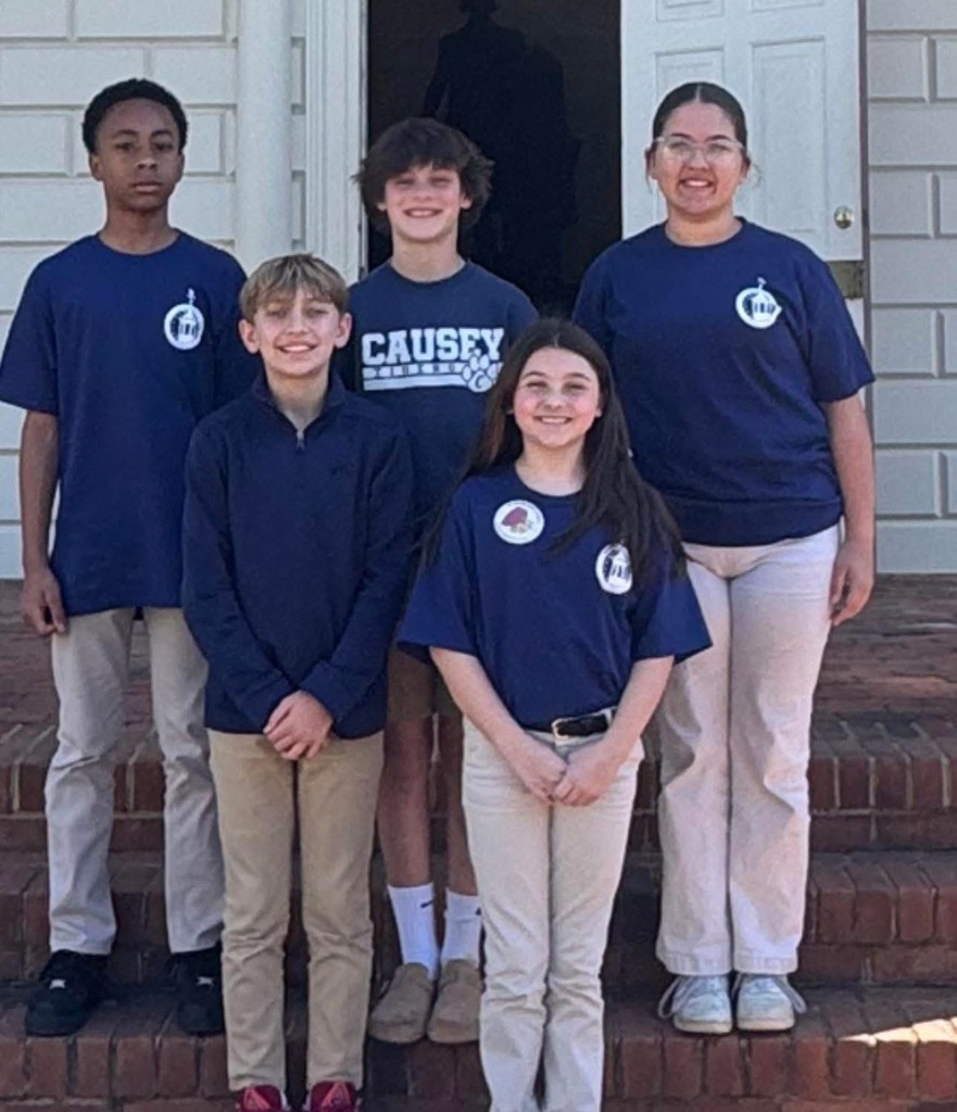 Five Causey Middle students