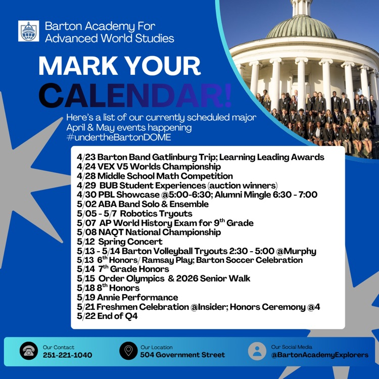 calendar of events