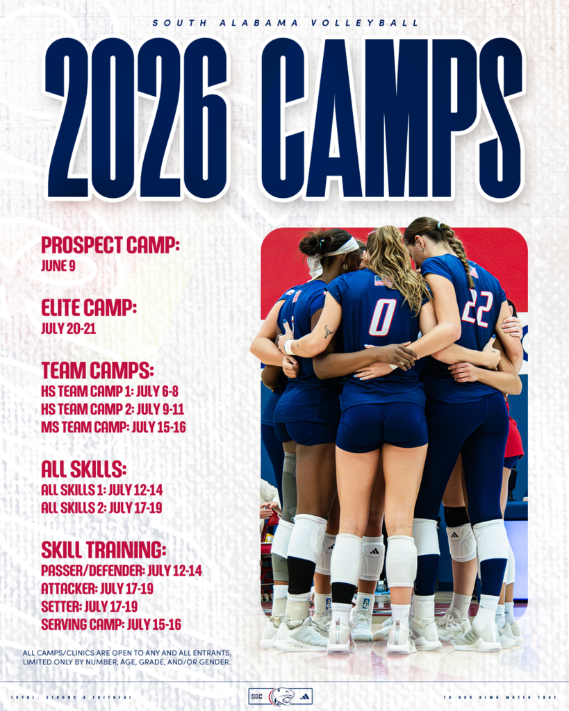 South Alabama 2026 Camps