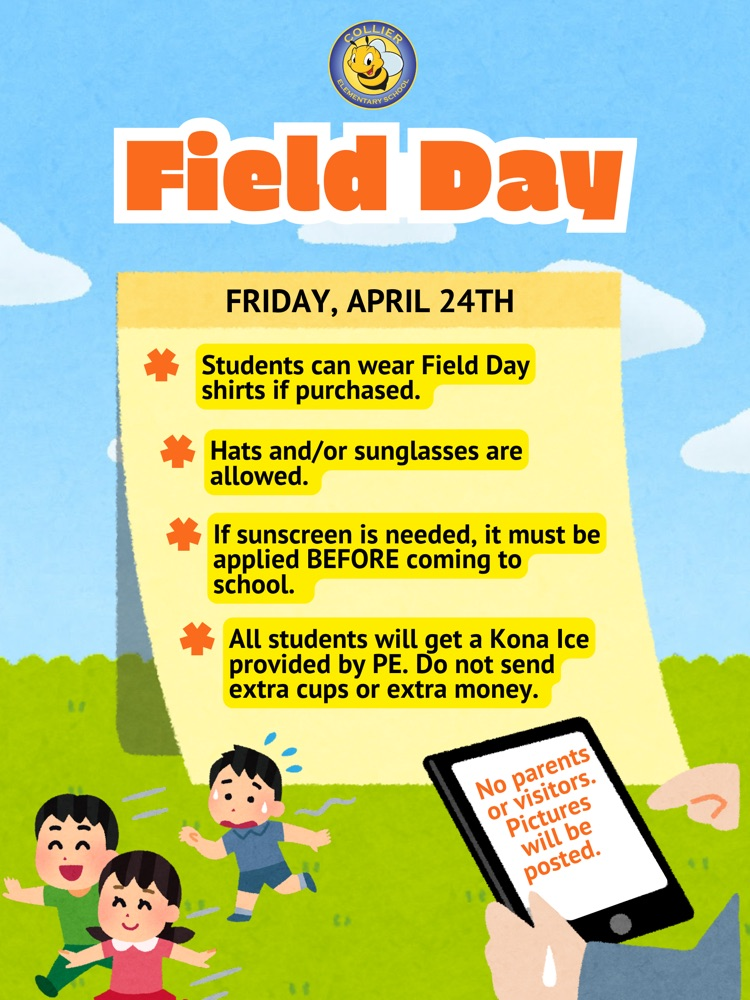 field day is Friday, April 24th