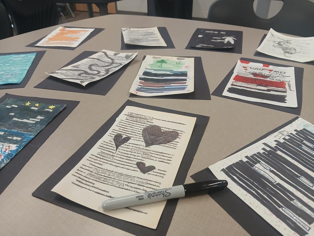 Finished blackout poems
