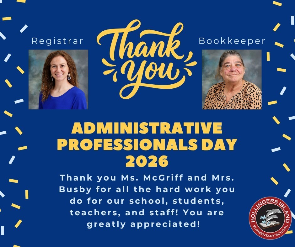 administrative professionals day appreciation post for mcgriff and busby with decorative text