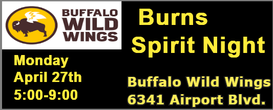 Spirit Night at Buffalo Wild Wings 5:00-9:00