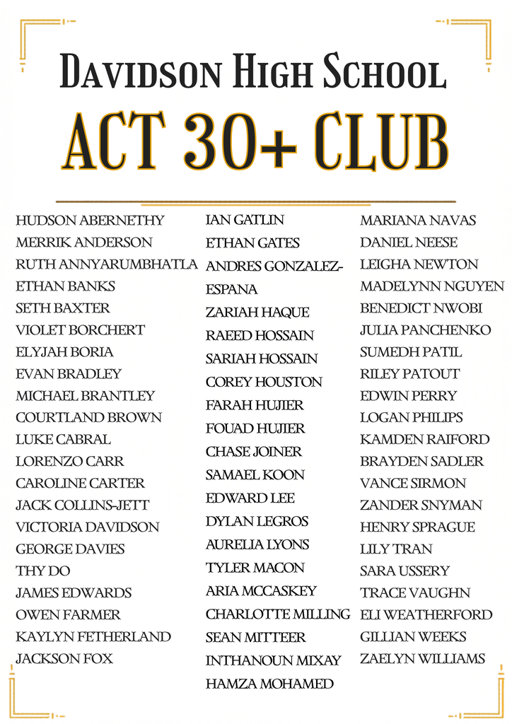 ACT 30 club