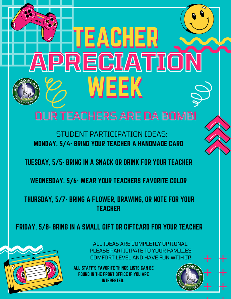 Teacher Appreciation week