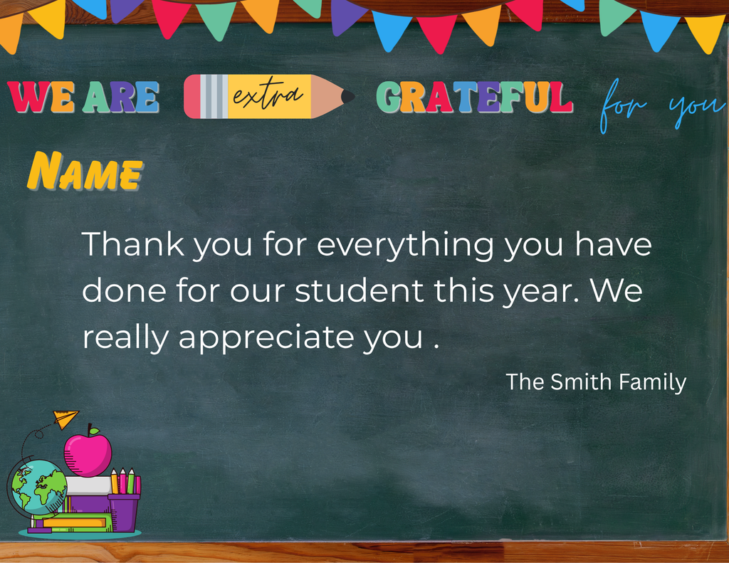 teacher appreciation