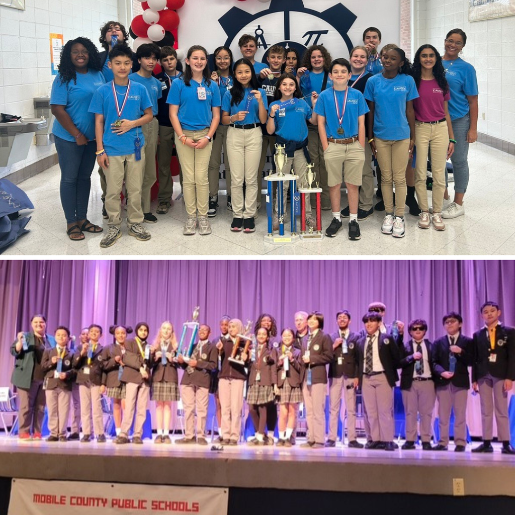 The math teams from Causey Middle and Clark-Shaw