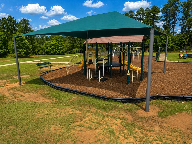 playground with new shades over it 