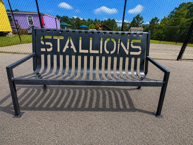 customized steel benches 