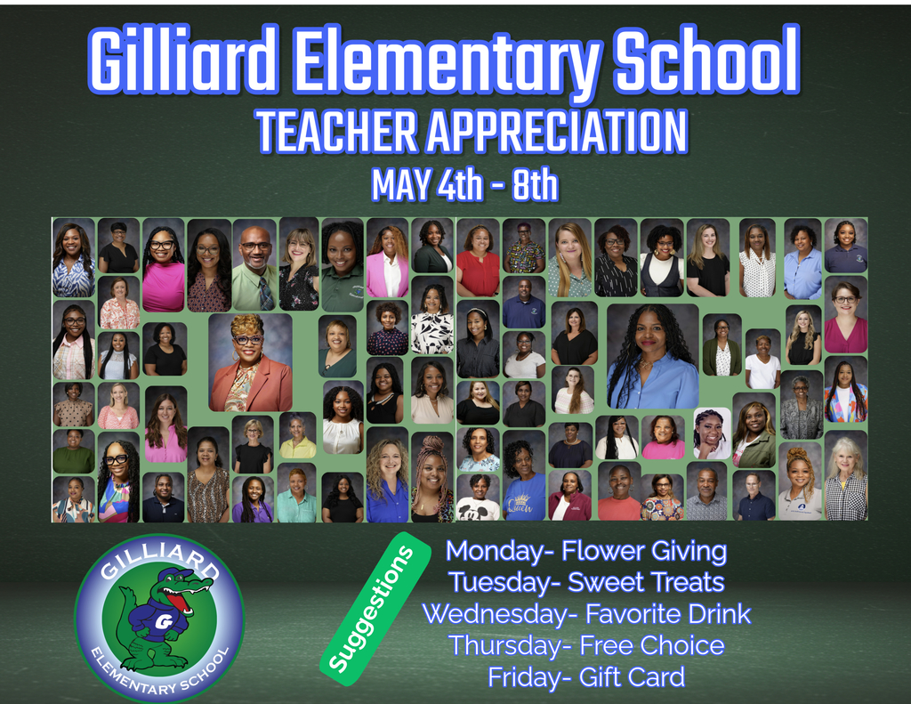 Teacher Appreciation Week May 4th - 8th