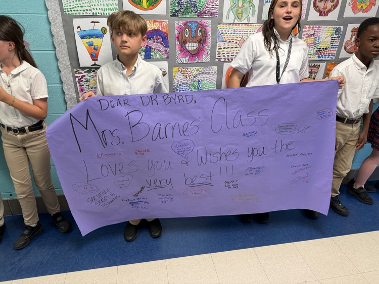 appreciation poster for Dr. Byrd 