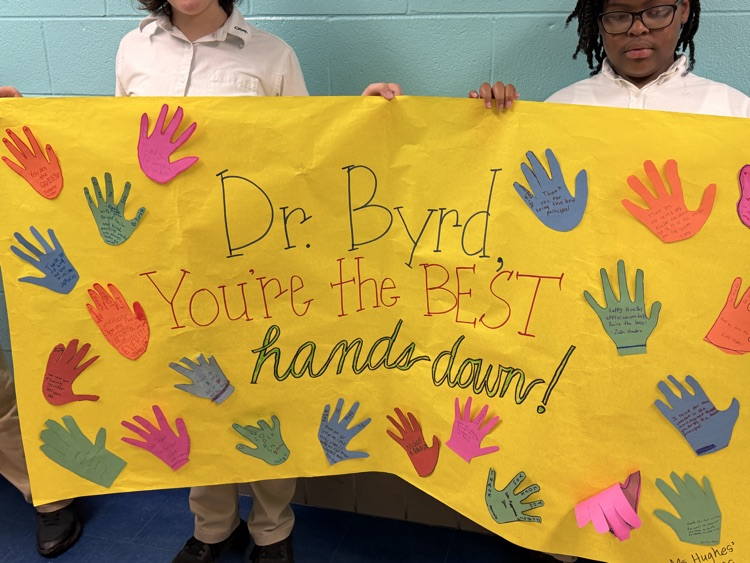 appreciation poster for Dr. Byrd 