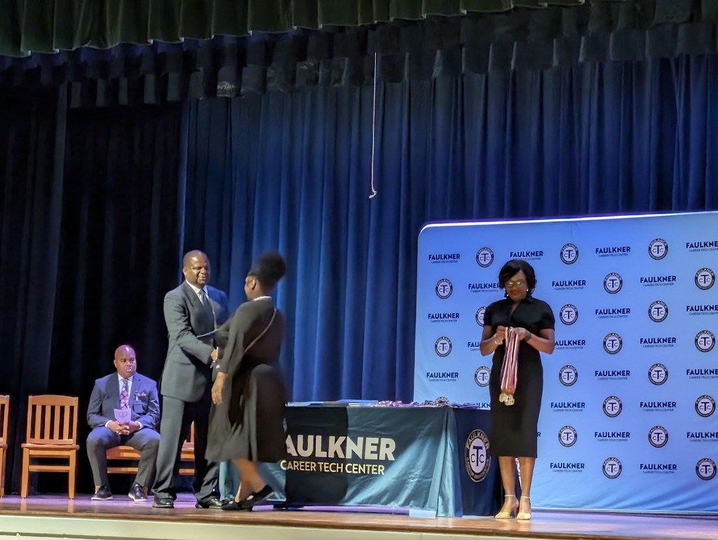 Senior students that completed their program at Faulkner Career Tech Center were celebrated at a completion ceremony.