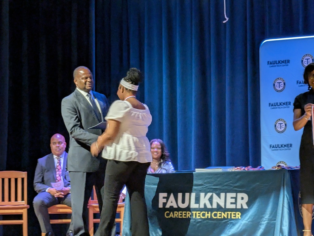 Senior students that completed their program at Faulkner Career Tech Center were celebrated at a completion ceremony.