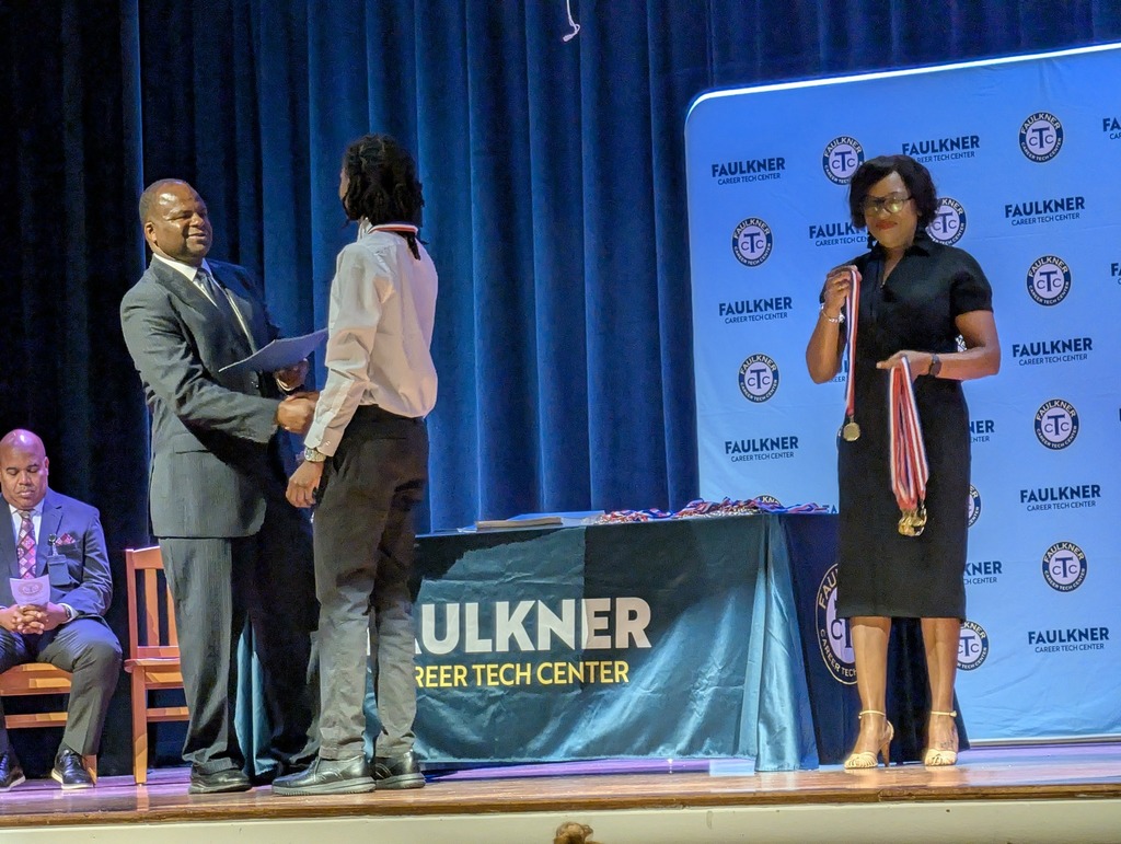 Senior students that completed their program at Faulkner Career Tech Center were celebrated at a completion ceremony.