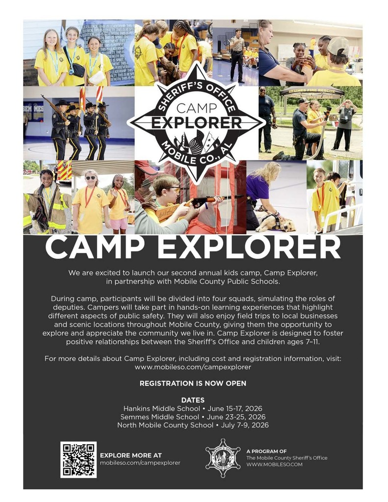 Information about the Mobile County Sheriff's Camp Explorer