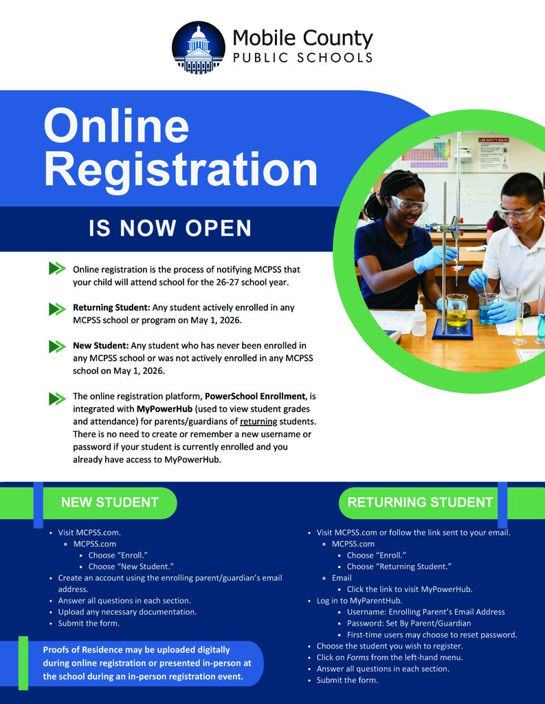 Online Registration Information