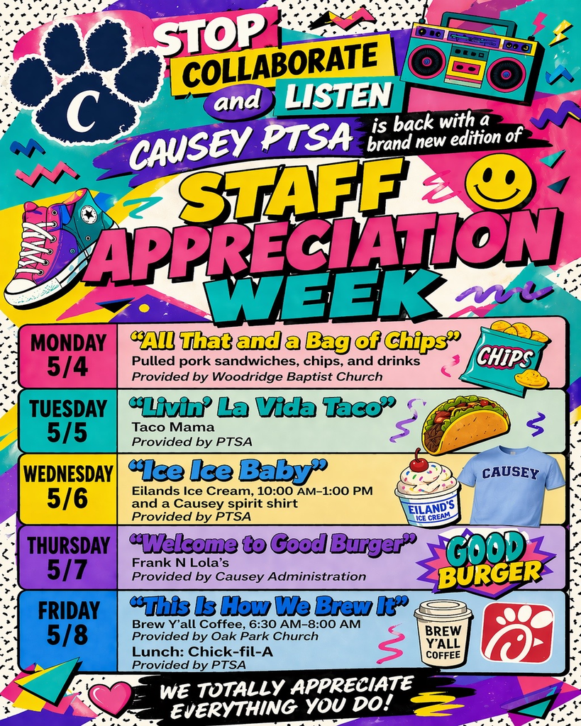 Staff appreciation week flyer 2026