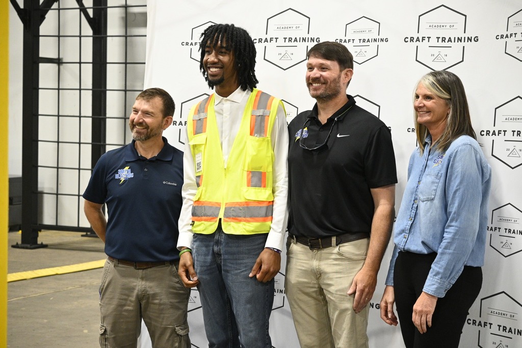 5 senior students  signed letters of employment with local contractors through the Academy of Craft Training - Mobile   (ACT). 