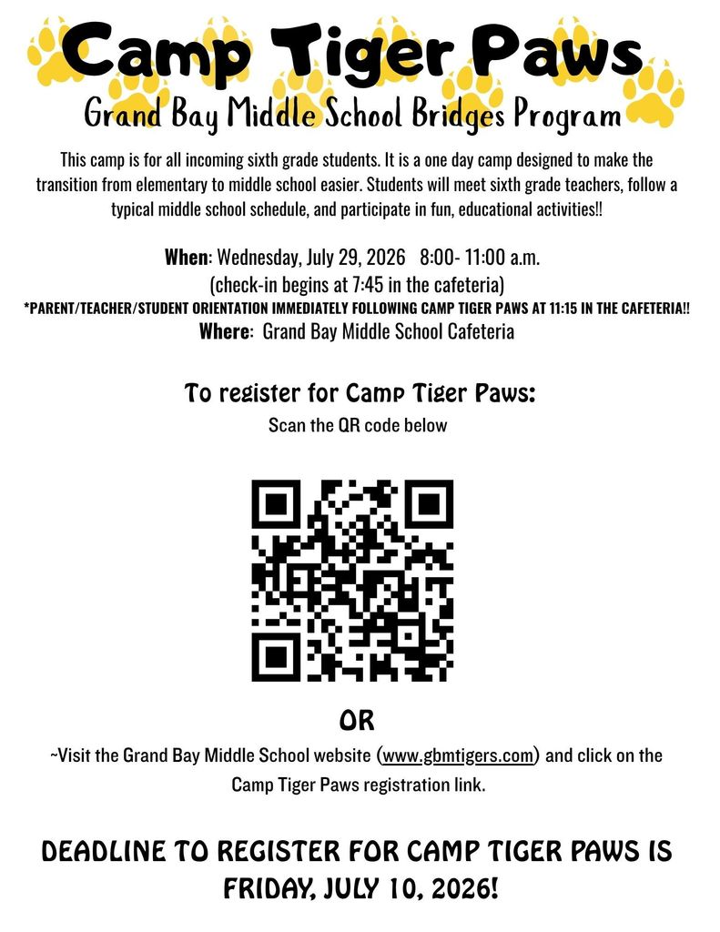 Camp Tiger Paws