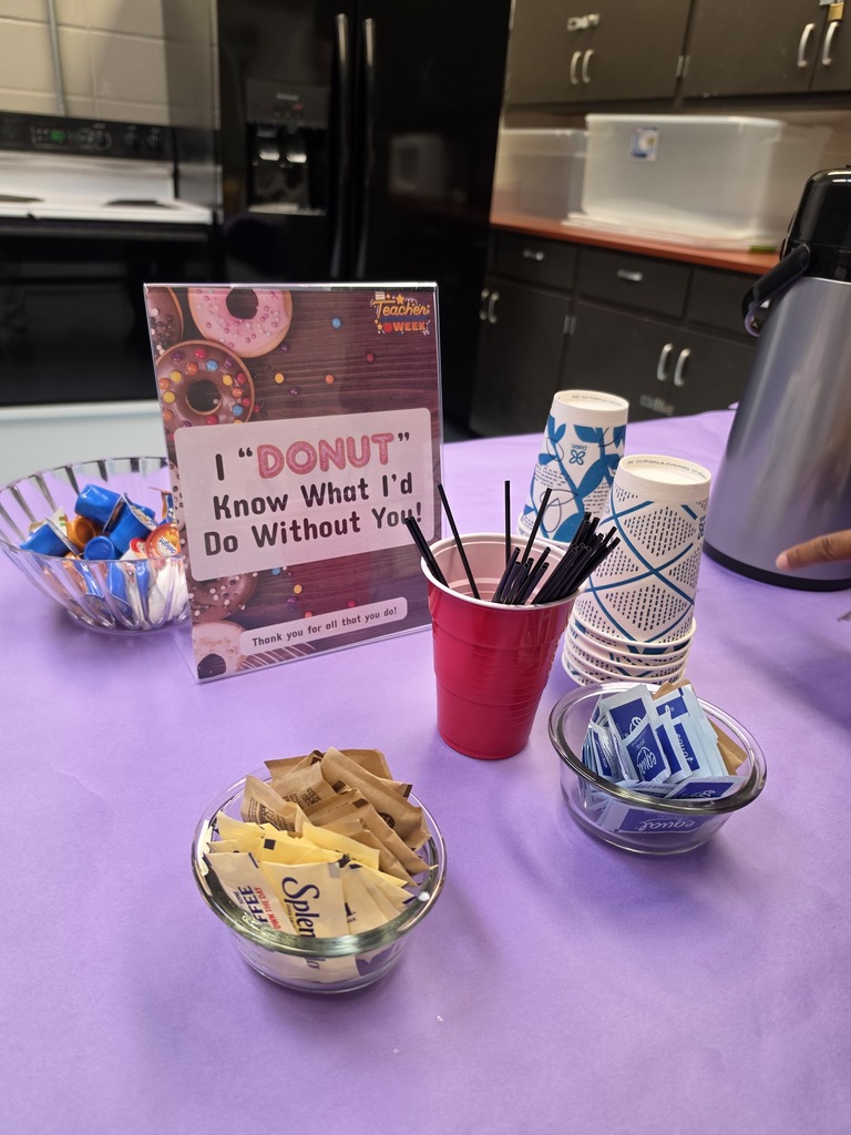 I "DONUT" know  what i'd do without you. Thank you for all that you do! - Sign on table