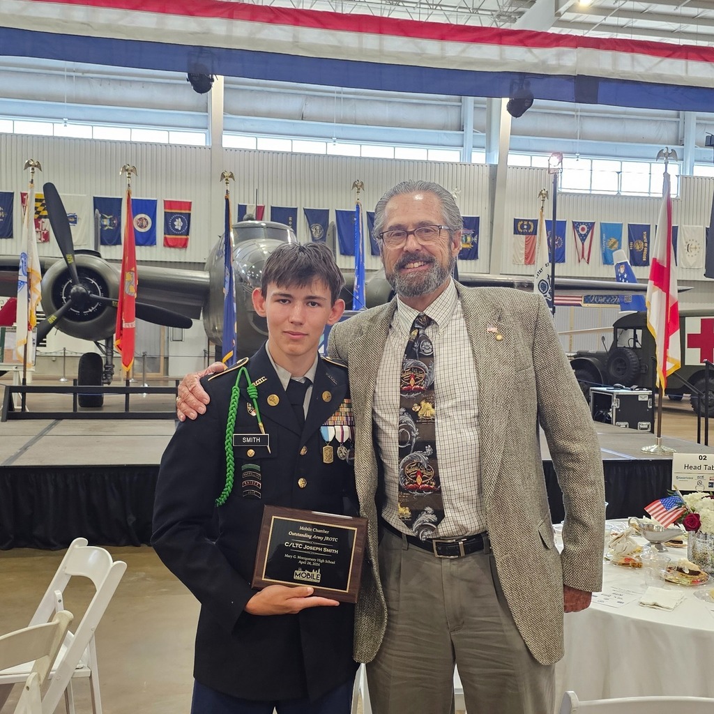 MGM JROTC Cadet Joseph Smith was recently recognized at the Mobile Chamber military appreciation lunch.