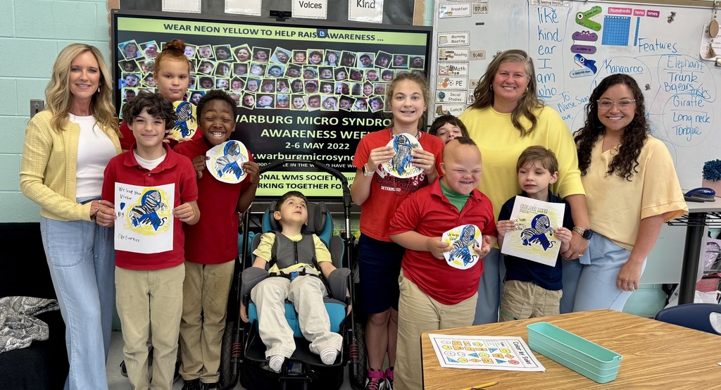 This week, May 2nd–6th, Mrs. Boltz’s class proudly celebrated Warburg Micro Syndrome Awareness Week by wearing neon yellow to help raise awareness and support for our amazing student, Viktor! 💛 Warburg Micro Syndrome is a rare genetic disorder that can affect a child’s vision, development, muscle tone, and learning abilities. Children with this syndrome often face many challenges, but they also show incredible strength, perseverance, and resilience every single day. We are so proud of Viktor and all the progress he continues to make in our classroom. He works hard, brings joy to those around him, and reminds us daily that every child can learn, grow, and succeed in their own unique way. Thank you to everyone who joined us in wearing neon yellow and helping spread awareness, inclusion, and kindness throughout our school community! #WarburgMicroSyndromeAwareness #InclusionMatters #MDJProud #CelebrateDifferences 💛