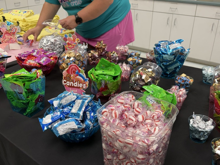 candy on table