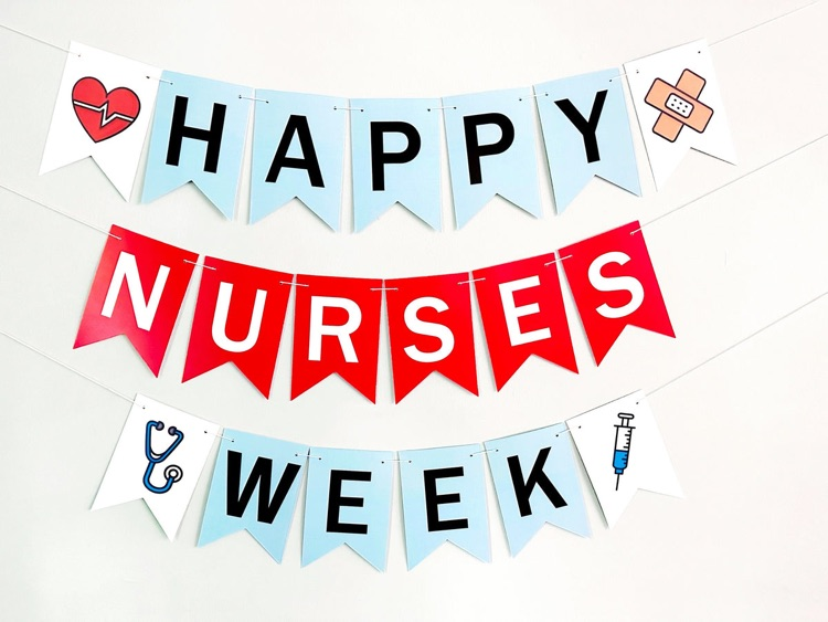 decorative happy nurses week flyer 