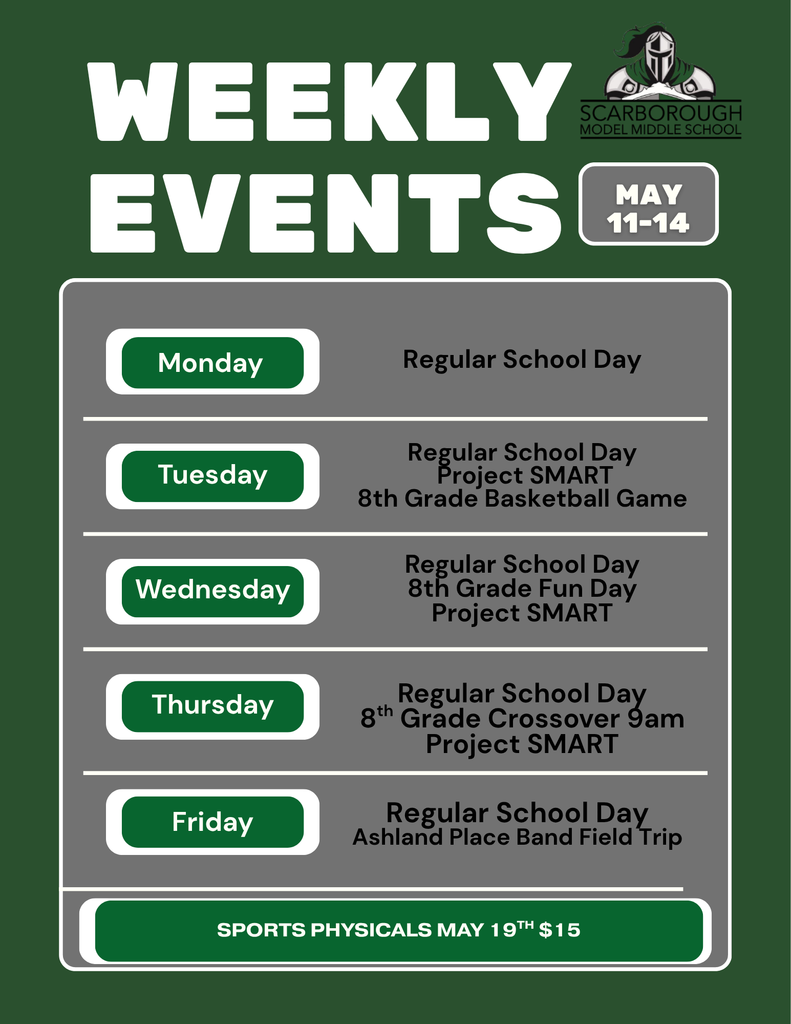 This Weeks Events