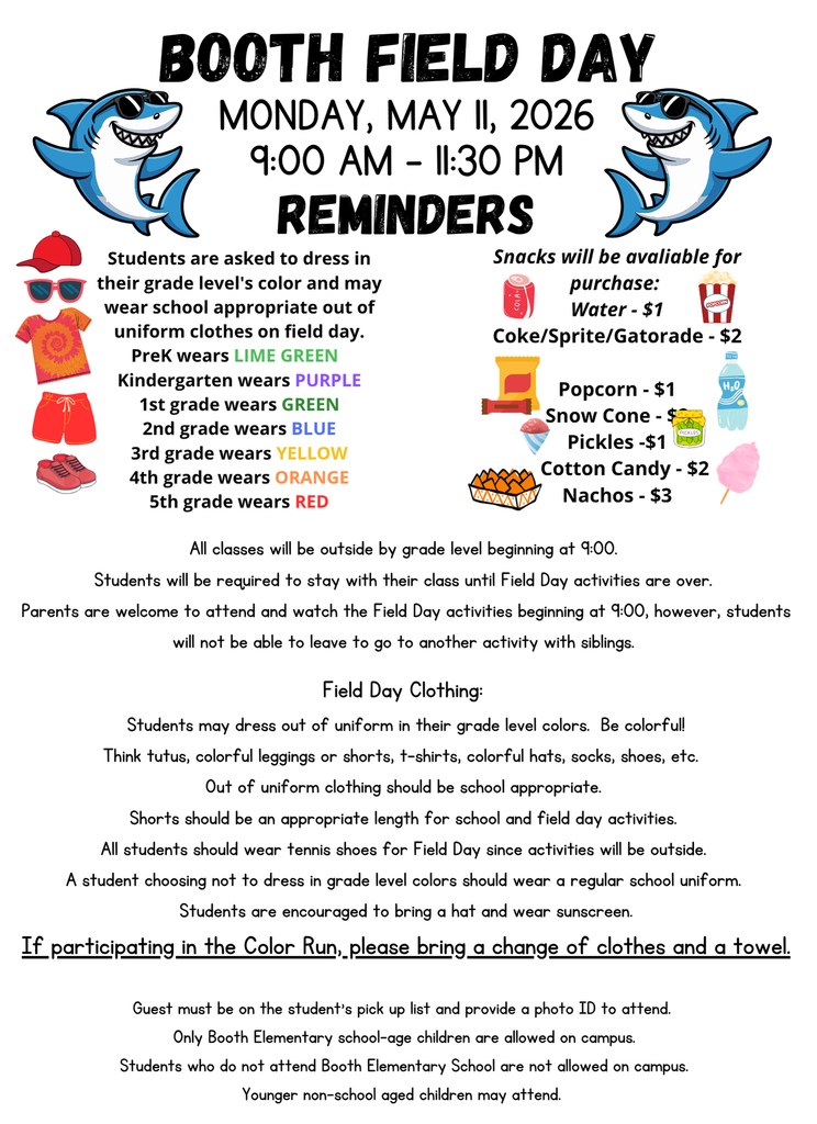 Booth Field Day Information