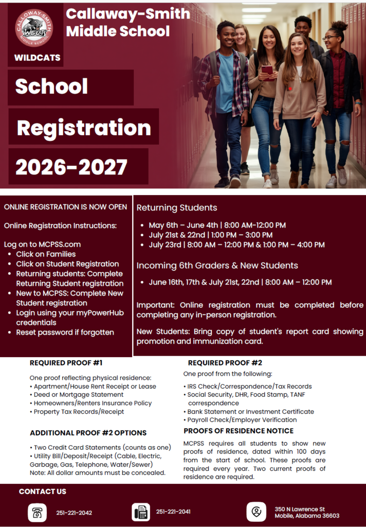 Registration Dates 