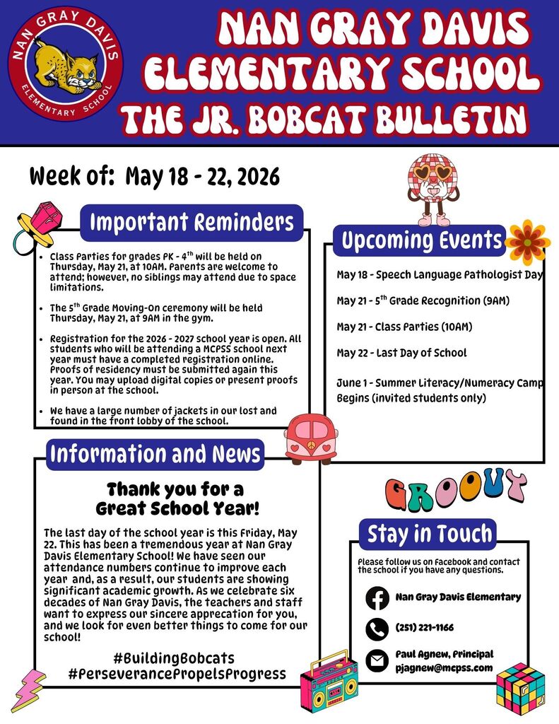 Parent Newsletter 5-18-26