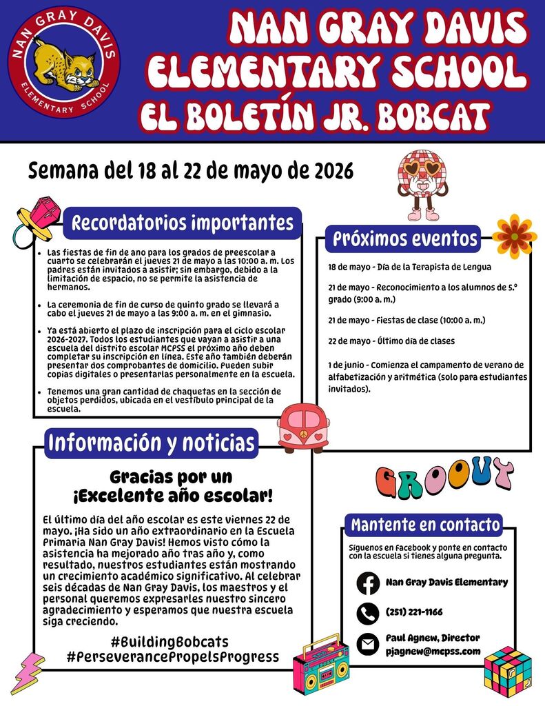 Parent Newsletter 5-18-26 (Spanish)