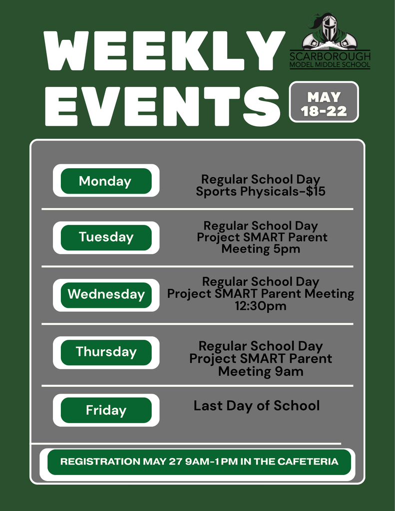 weekly schedule