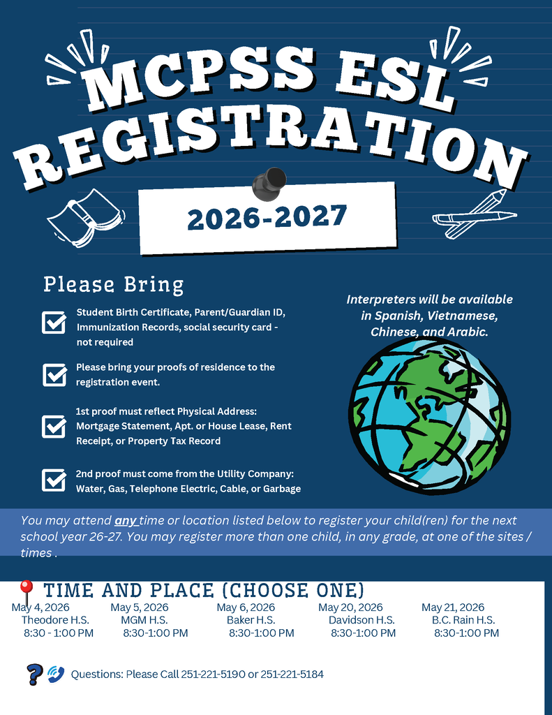 ESL Registration Flyer English