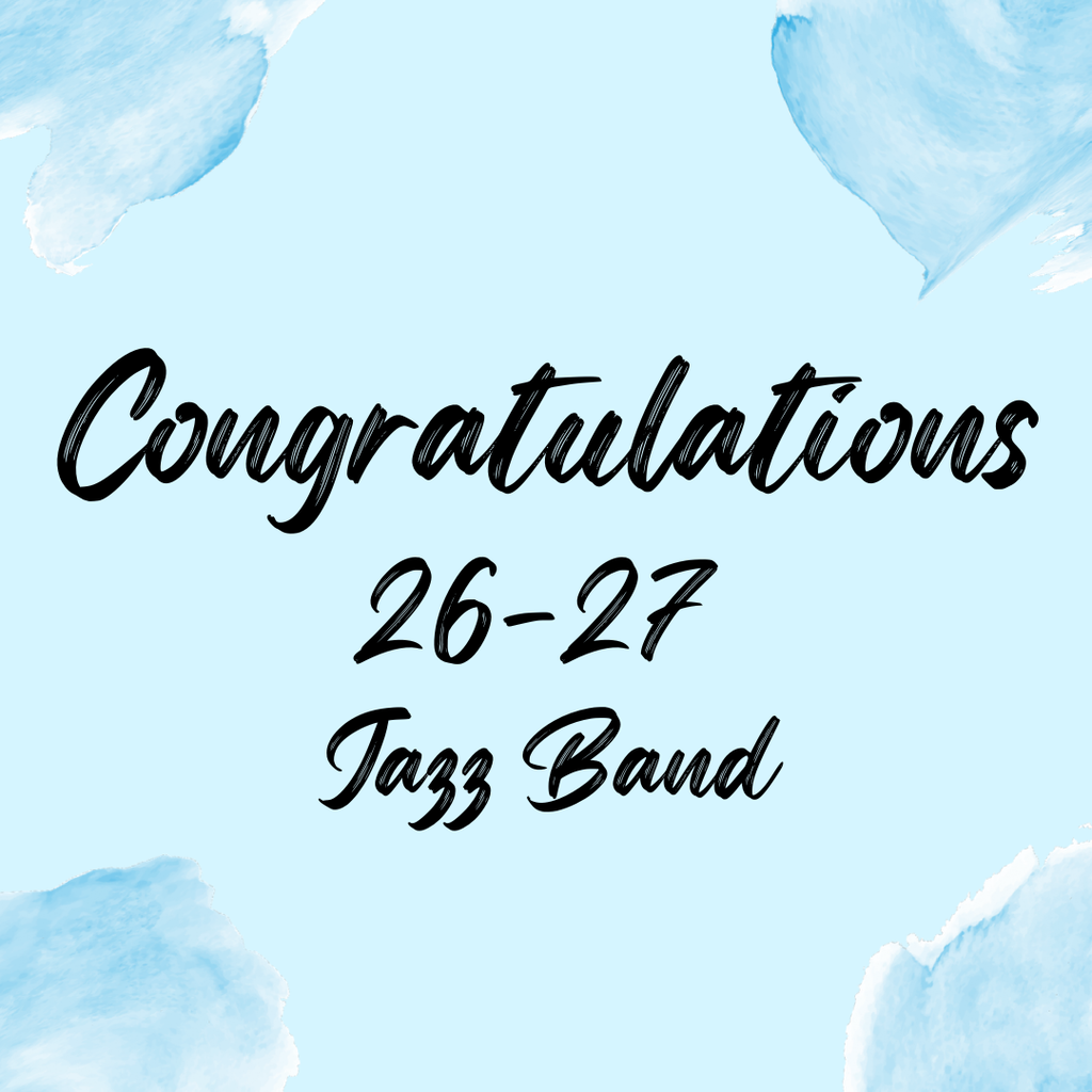 Graphic announcing 2026-2027 Jazz Band 