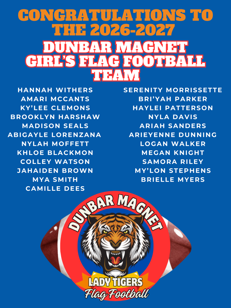 Dunbar Magnet 2026-2027 Flag Football Team