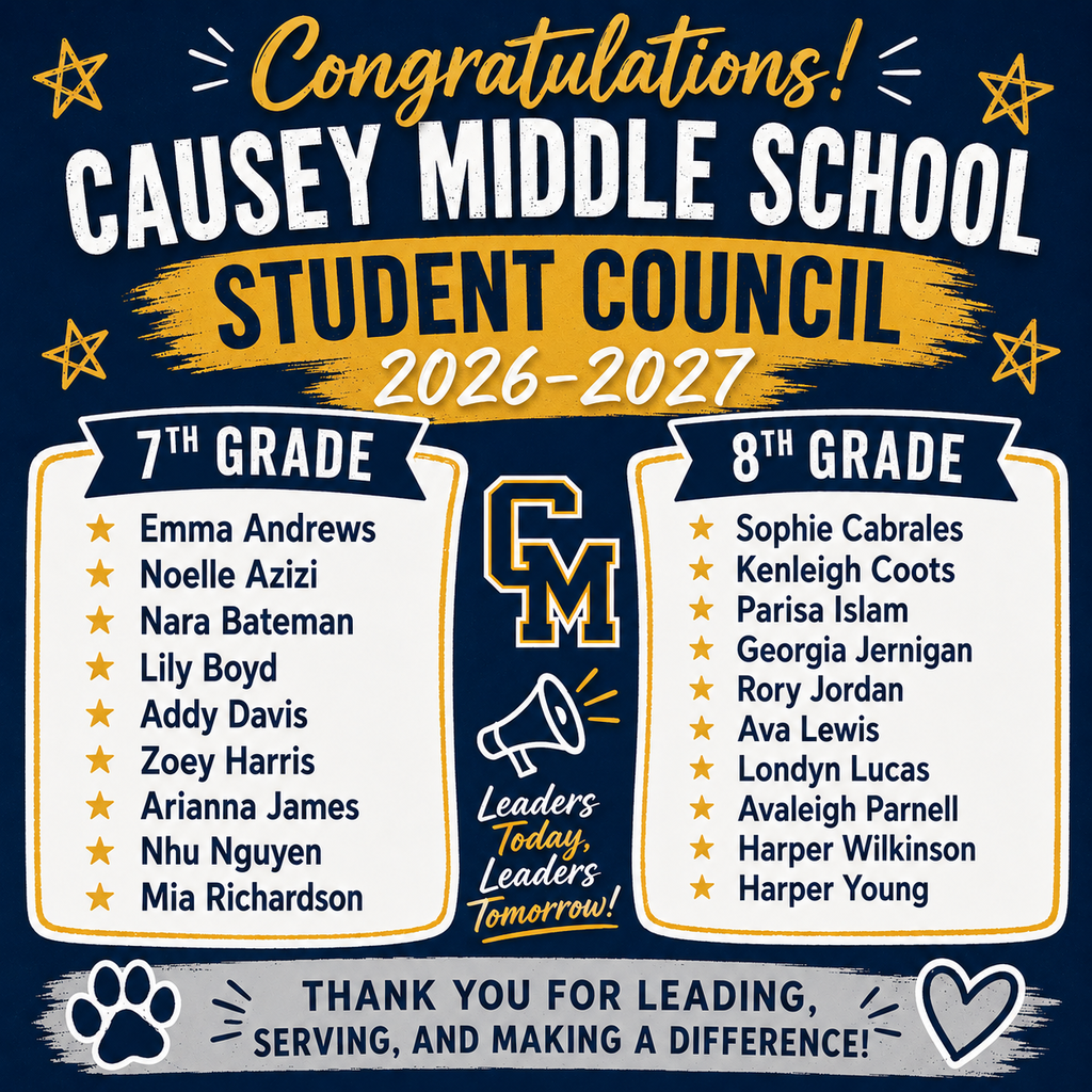 Student Council Members for 26-27 school year.