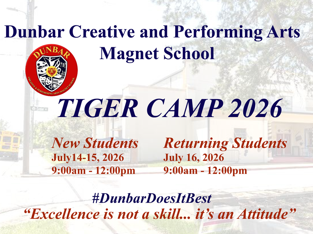 Dunbar Magnet Tiger Camp information